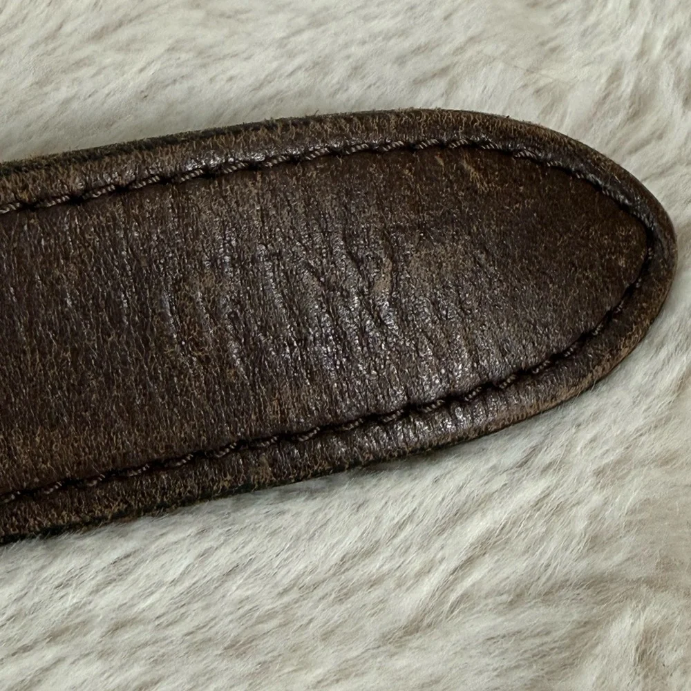 Vineyard Vines Vintage Repeating Whale Mens Belt Sz 34 *Flaw*